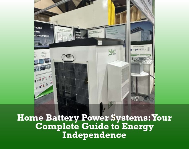 Home Battery Power Systems: Your Complete Guide to Energy Independence